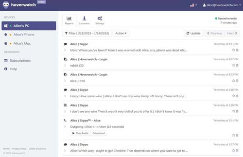 HowerWatch keylogger review